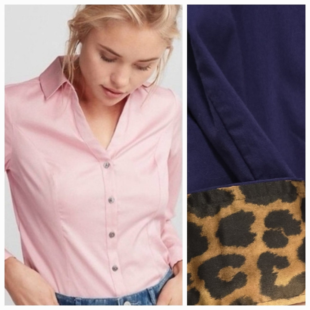 🌟7/25$ EXPRESS Y2K Tailored The Essential Shirt Womens